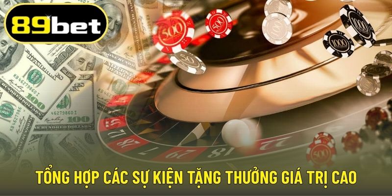 Tổng hợp các sự kiện tặng thưởng giá trị cao