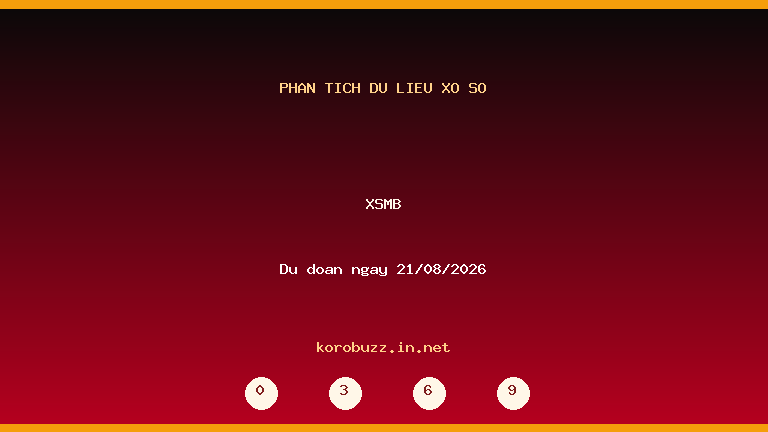 Phân tích dữ liệu XSMB ngày 21/08/2026
